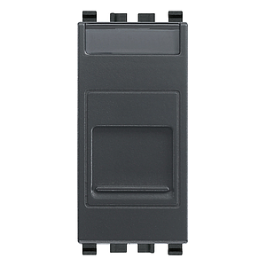 Vimar Eikon - Prise RJ45 Cat6 UTP avec couvercle (Gris)
