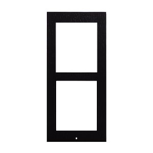 Zennio GetFace IP - Cadre pour installation en saillie - 2 modules (noir)