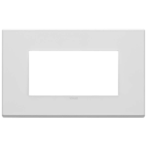 Vimar Eikon Exé - Plaque de Recouvrement 4M (Métal - Mat Blanc)