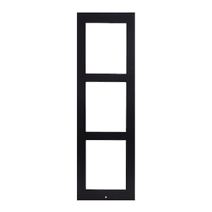 Zennio Getface IP - Cadre pour installation en saillie - 3 modules (Noir)